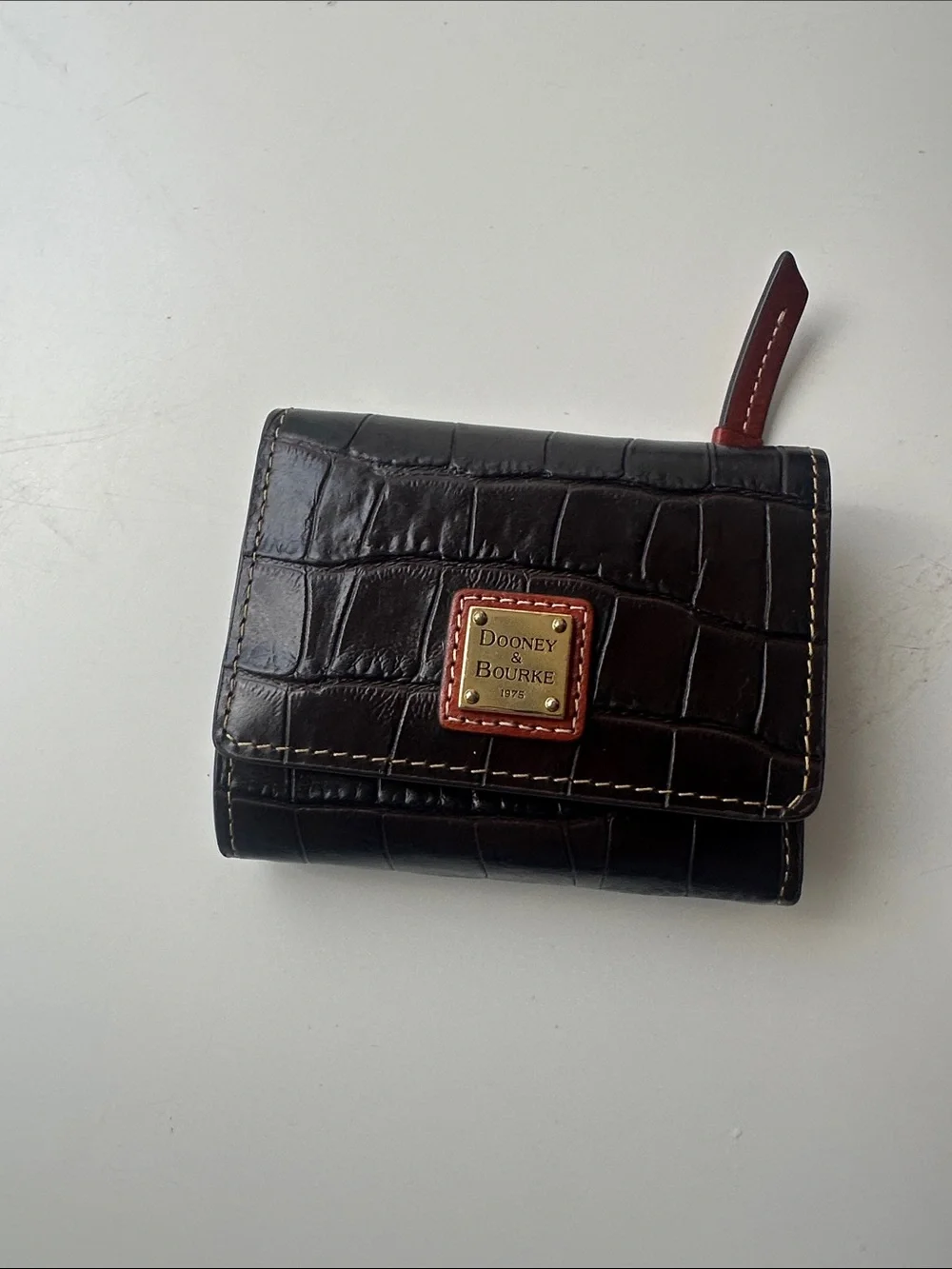 Dooney & Bourke Croc-Embossed Leather Wallet